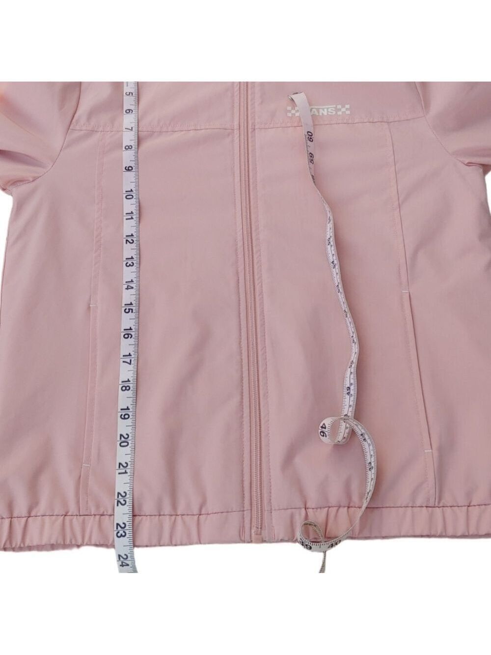 Vans Light Pink Zip-Up Hooded Windbreaker Jacket in Women's XS - Picture 6 of 17